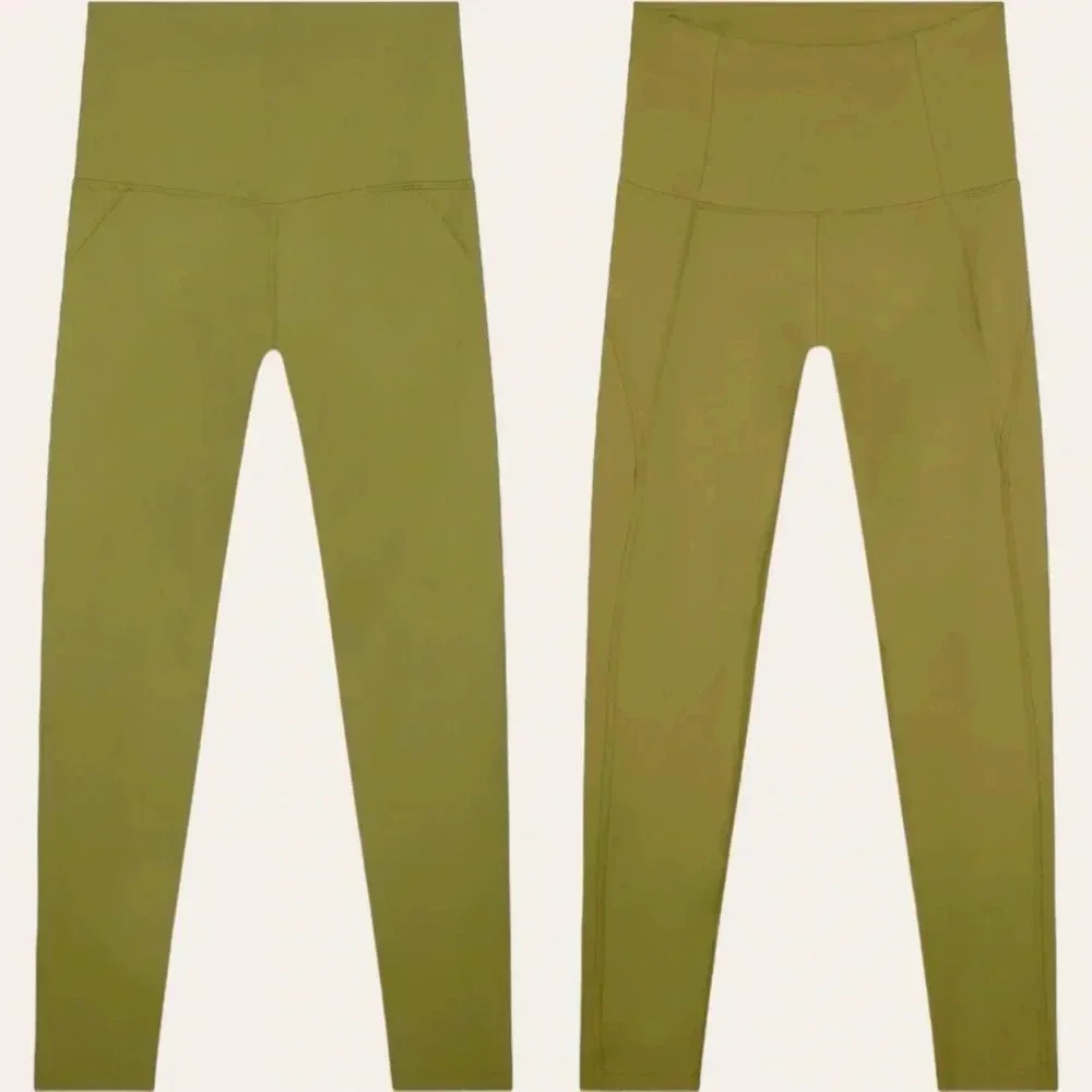 Girlfriend Collective high waist compressive leggings in Ivy - XS 28.5” length - Picture 4 of 8